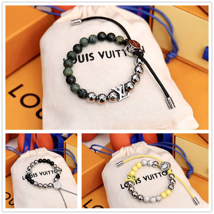 Shop Louis Vuitton 2022 SS Monogram beads bracelet (M00510, M00511) by  Sunflower.et